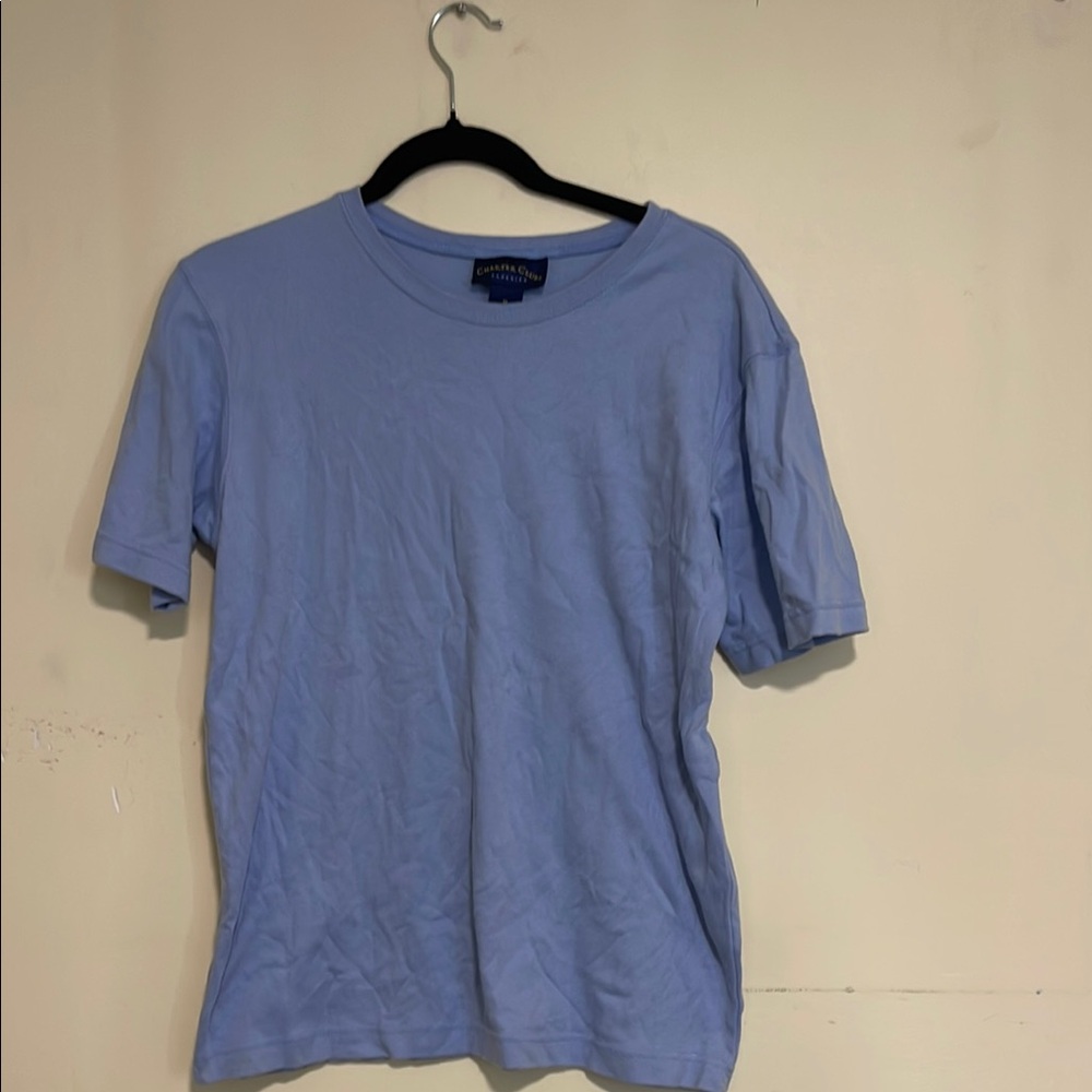 Charter Club Blue Short Sleeve Tee